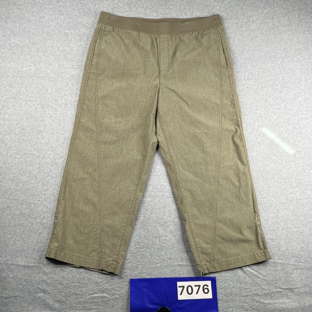 Chicos Casual Lightweight Pants Womens Size 2.5 US 14 Green Stretch Large